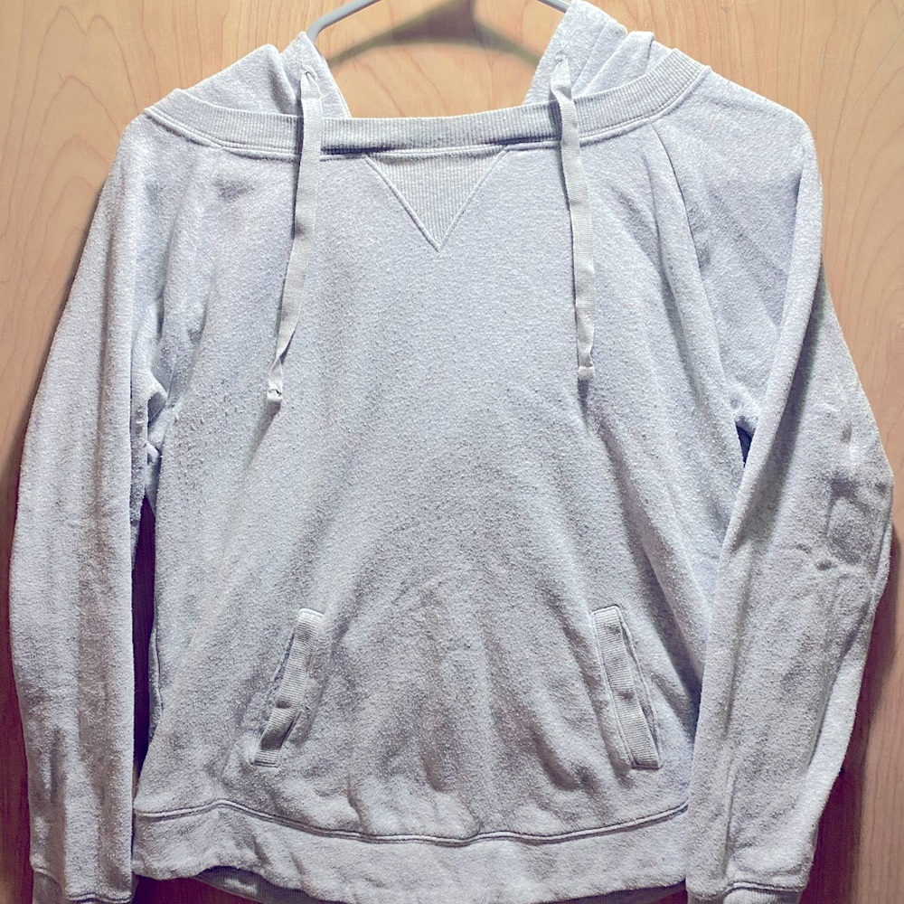 Gap Body Hooded Pull Over Sweater | Light Grey